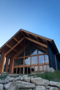 Paysage des Sybelles depuis un chalet haut de gamme